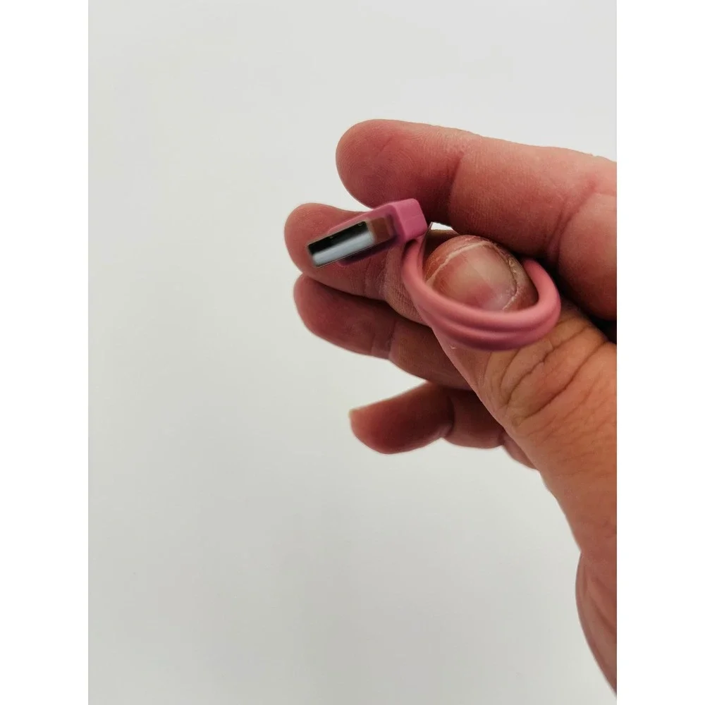 Unbranded USB A to Lightning Cable Unisex OS Pink Excellent Charging‎ Cord